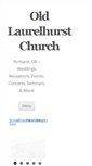 Mobile Screenshot of oldlaurelhurstchurch.com