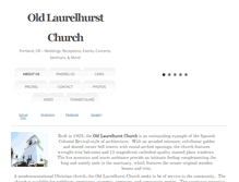 Tablet Screenshot of oldlaurelhurstchurch.com